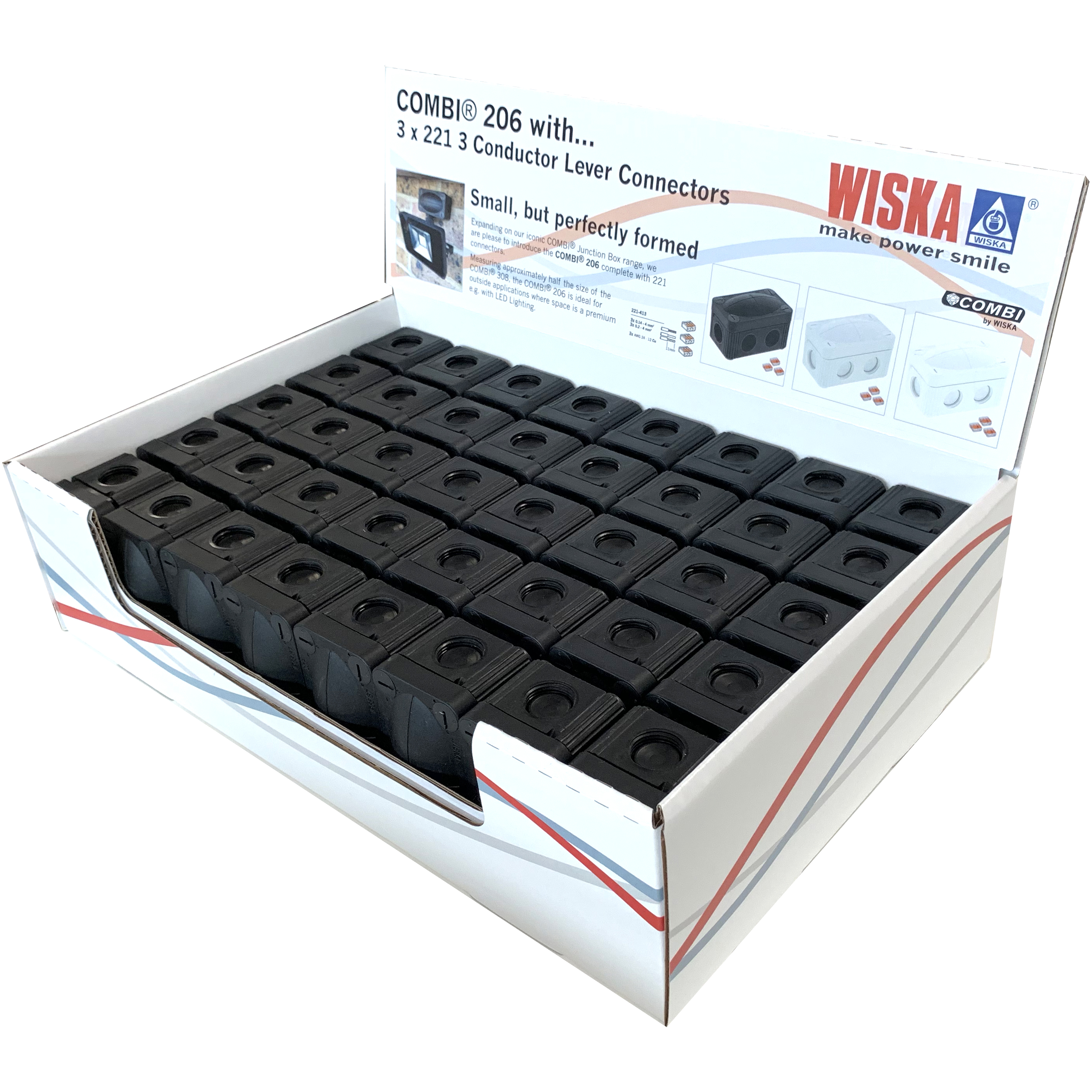 COMBI 206 WISKA/WAGO PROMO BOX WHITE